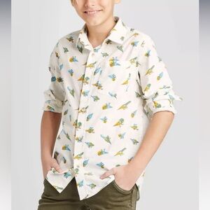 Dinosaur Button Down Top NWOT